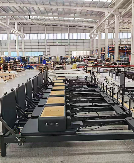 High-quality Pilates reformers in production